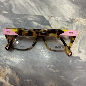 Fendi FF0169 00F  140 Eyeglasses Havana Multicolor Frames ACETATE